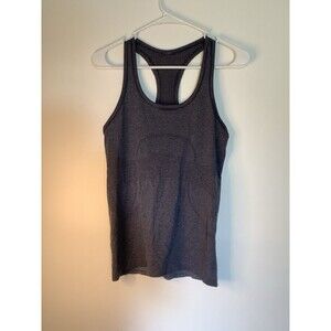 Lululemon Swiftly Tech Racerback Tank Top 2.0 Blue Stripe Size 6